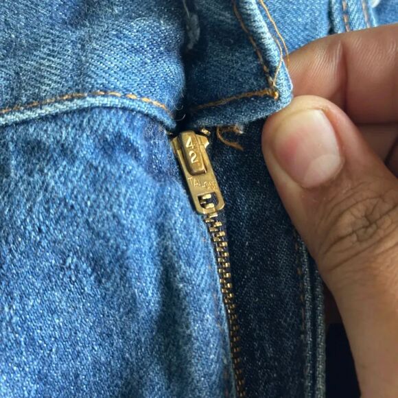 Vintage 70s Levi's 505 Big E Denim Jeans Size 34x30 - Picture 6 of 10